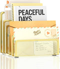 Mail Organizer Countertop with 5 Slot, Metal Mail Holder by Unknown