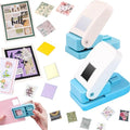 2Pcs Stamp Punches, 1x0.8 inch Rectangular Postage Stamp Shapes Puncher & 1" by CYFUNDESIGN