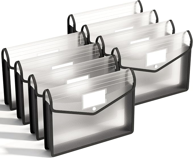 ABC life 8 Pack Plastic Expanding File Folder, Folders by ABClife