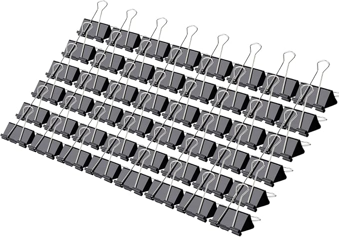 Binder Clips 1.25 Inch, Heavy-Duty Grip by Qimailer