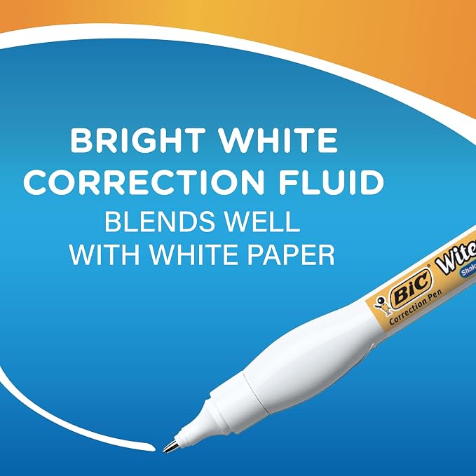 BIC Wite-Out Brand Shake 'n Squeeze Correction Pen, 8 ML Correction Fluid - Image 7