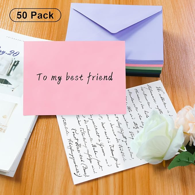 50 Pack A7 Envelopes, 5.24 x 7.24 in Envelopes - Image 4
