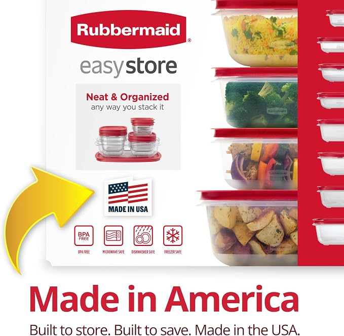 Rubbermaid EasyStore Containers, 38-Piece Set, Food Storage Containers - Image 4