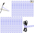 Donruby 24Pcs Silicone Cable Ties by Donruby