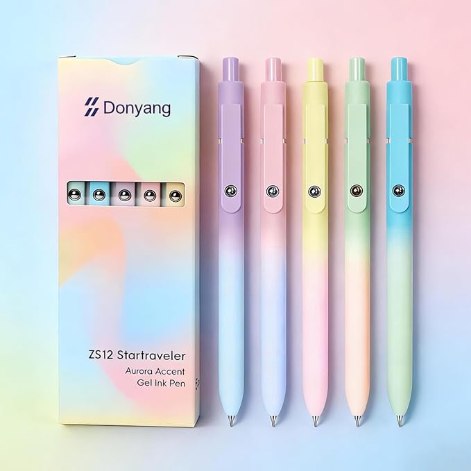 Donyang Gel Pens, Gradient Color Cute Pens by Donyang
