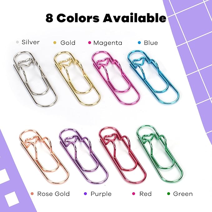 Paper Clip Pen Holder, Oversized Metal Paperclip - Image 5