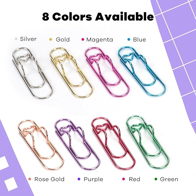 Paper Clip Pen Holder, Oversized Paperclips Metal Pen Clips - Image 3