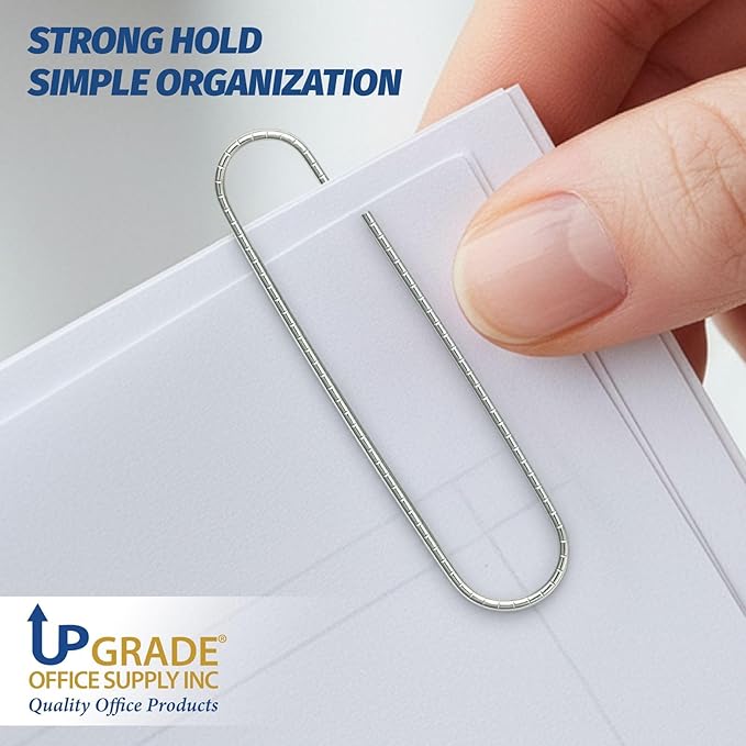 Upgrade Office Supply Jumbo Paper Clips, 6 Boxes of 100, Made in USA - Image 6