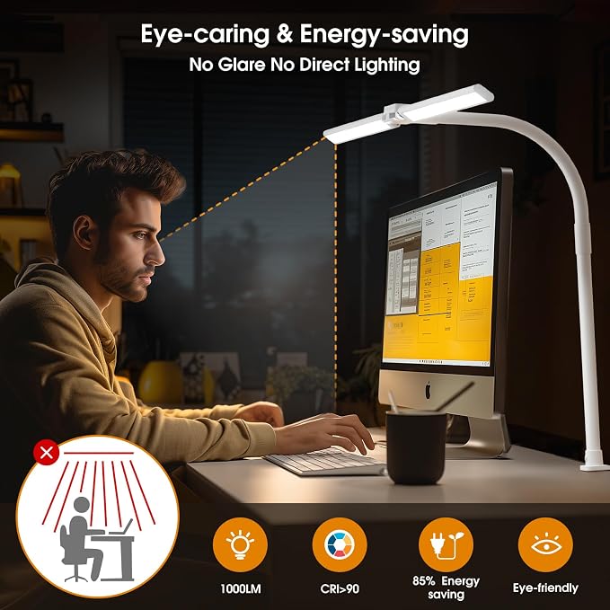 SIBRILLE LED Desk Lamp for Home Office - Image 5