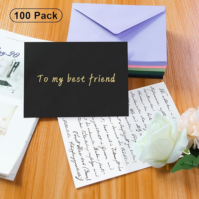 100 Pack A7 Envelopes, 5.24 x 7.24 in Envelopes - Image 4