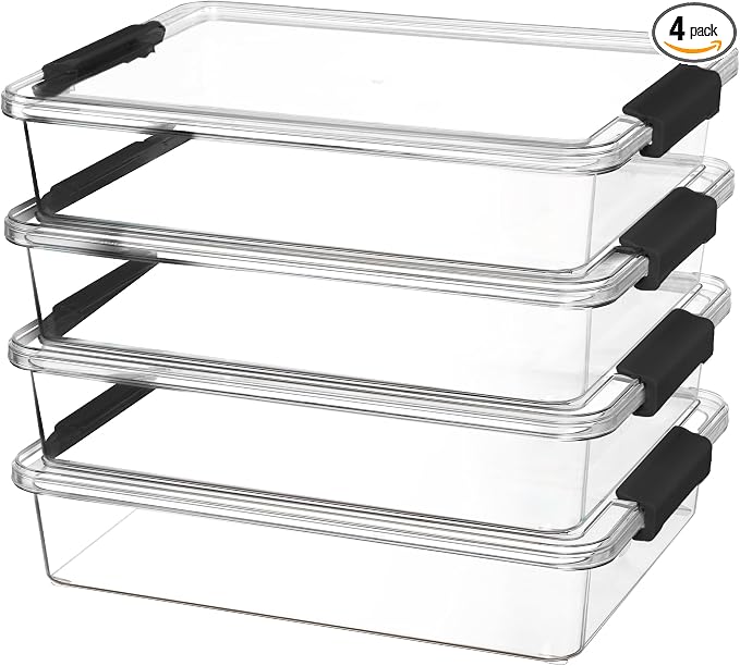 Vtopmart 6 Qt Plastic Storage Bins by Vtopmart