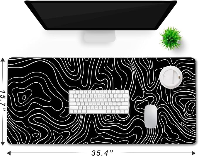 Large Mouse Pad, Big Desk Mat Large Office Desk Pad, Durable Extended Mouse Mat - Image 2