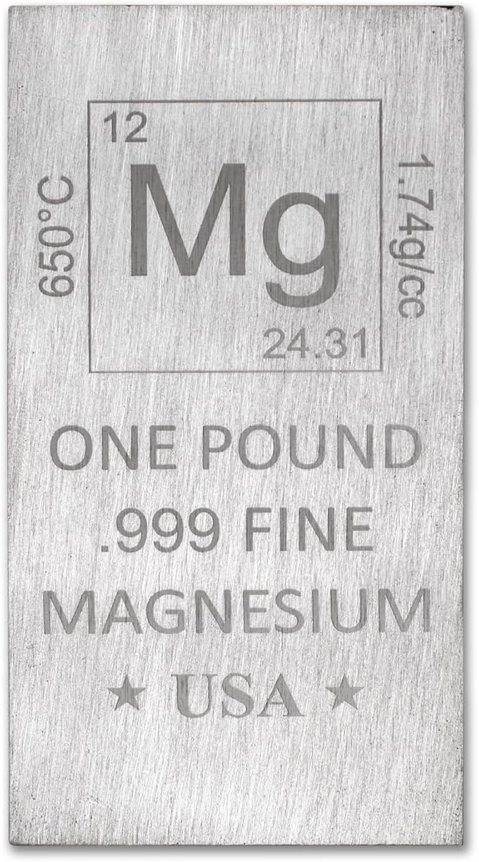 1 lb Pound Magnesium Bar .999 Pure Paperweight - Image 2