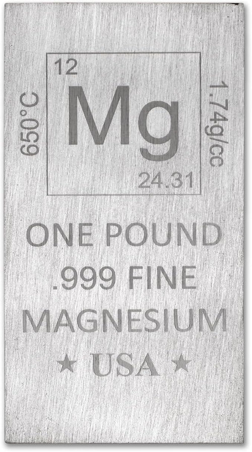 1 lb Pound Magnesium Bar .999 Pure Paperweight - Image 2
