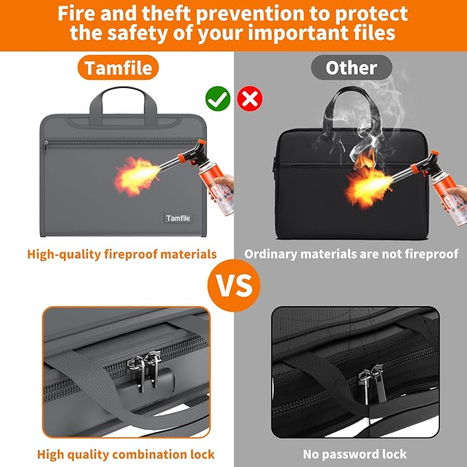 Fireproof Accordion File Organizer - Image 3