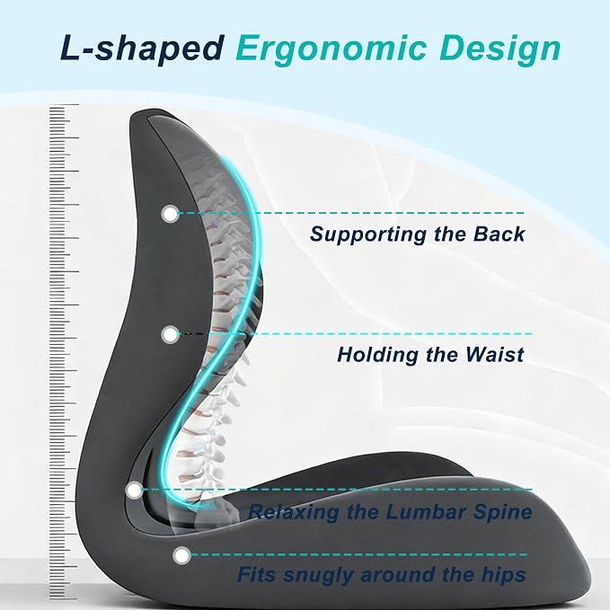 Seat Cushion for Office Chair and Car, Lumbar Support Pillow for Office Chair - Image 3