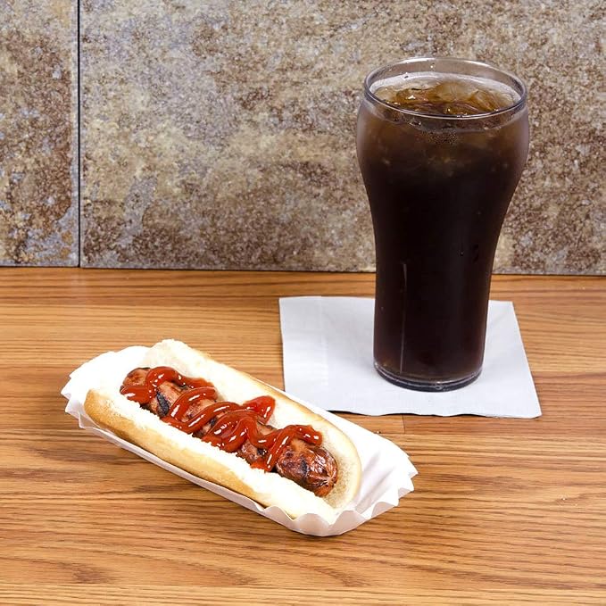 500 Paper Hot Dog Trays | White Hot Dog Wrappers | 8 Inch Hotdog Tray Holders - Image 5