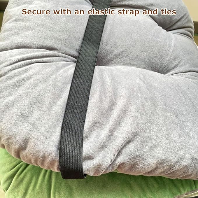Light Pink Chair Cushion with Removable Cover - Image 7