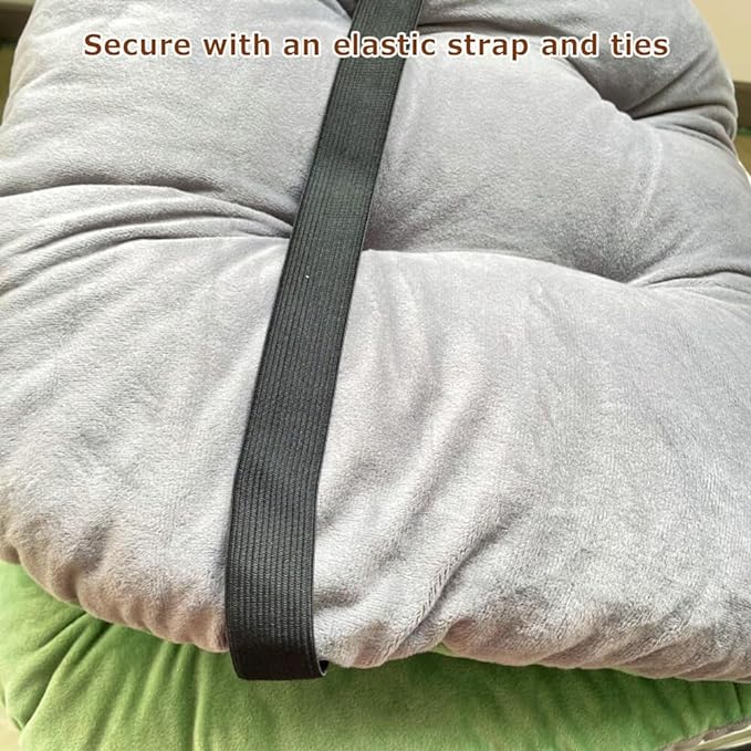 Green Seat Cushion with Removable Cover - Image 7