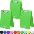 Think2Master Green Plastic Storage Clipboard. | 25% Heavier & Sturdier| Heavy by Think2Master