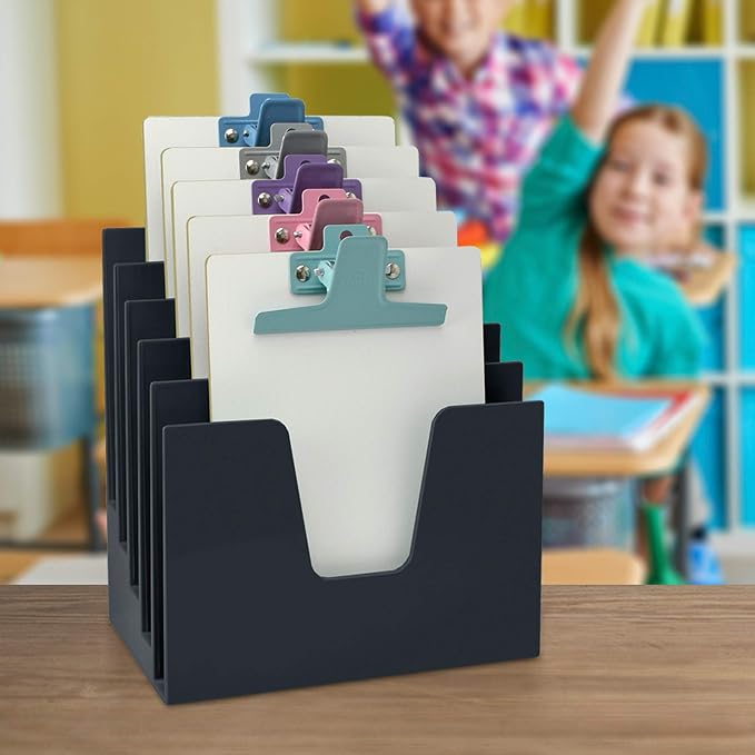 Acrimet 5 Section Incline File Sorter Organizer, Desktop Mail Holder, - Image 6