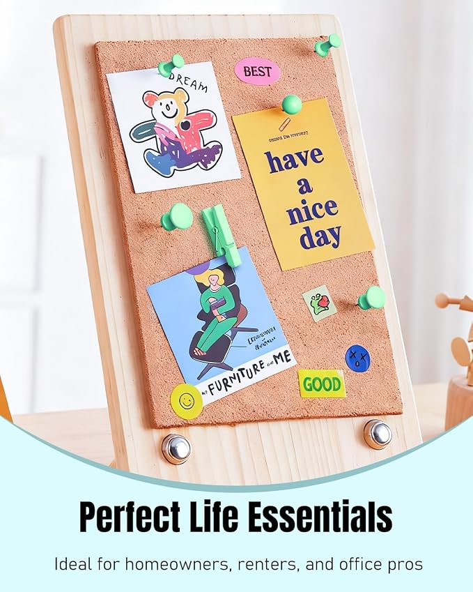 Uniclife 200 Pcs Thumb Tacks for Wall, Decorative Push Pins, Cute Thumbtacks - Image 5