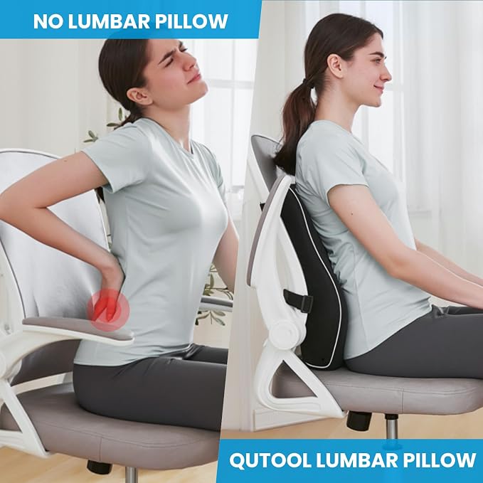 Lumbar Support Pillow for Office Chair, Office Home Essentials, Gifts for Mom - Image 3