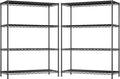 DurayLoly 4- Shelf Metal Shelving Unit Adjustable Storage Shelves Heavy Duty by Durayloly