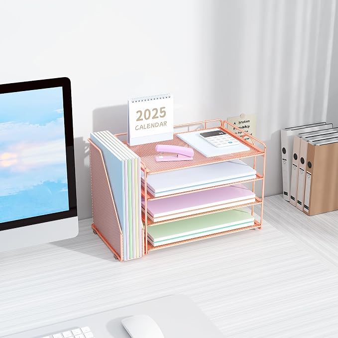 Spacrea Desk Organizers and Accessories, Paper Organizer - Image 4