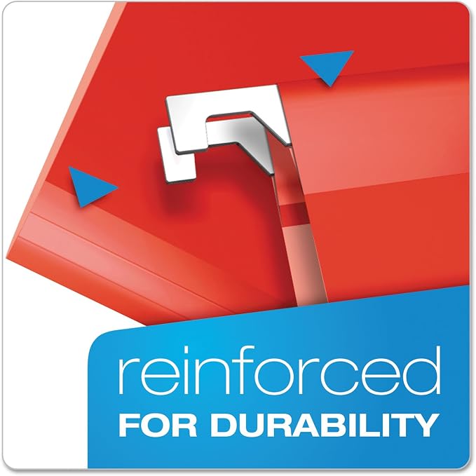 Pendaflex Reinforced Hanging File Folders, Letter Size, 1/5 Cut - Image 2