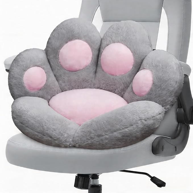 DOBUONO Cat Paw Cushion Office Chair Cushion Comfy Plush Gaming Chair Cushion by DOBUONO