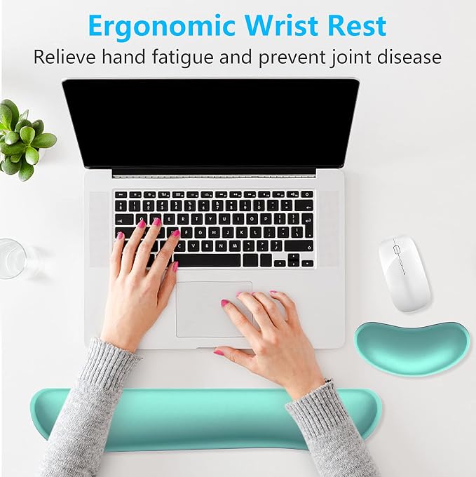 Dapesuom Enlarge Keyboard Wrist Rest, Memory Foam Wrist Cushion - Image 6