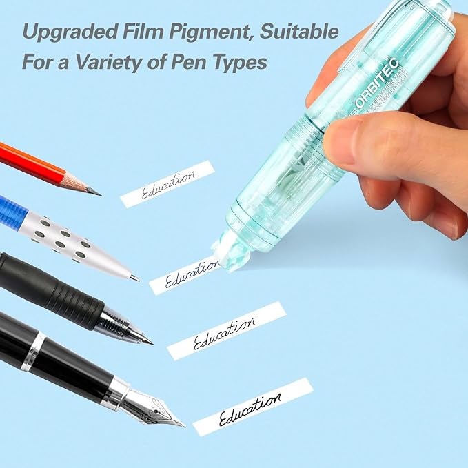 White Correction Tape, Refillable Retractable Quick Dry Japan Aesthetic Cute - Image 3
