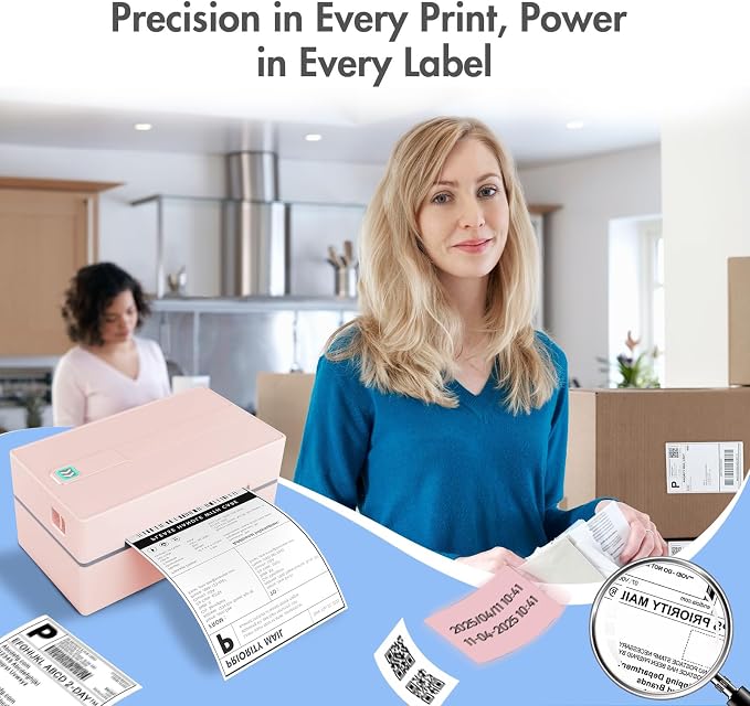 Thermal Shipping Label Printer 4x6 Bluetooth Label Maker - Image 7