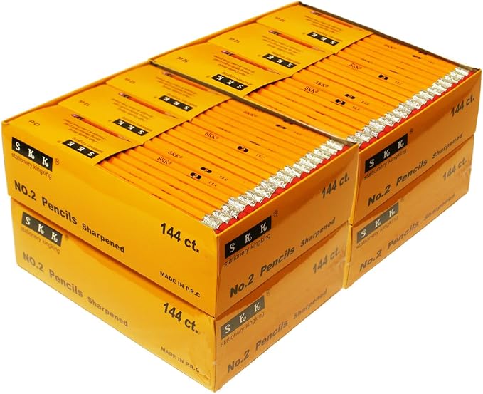 SKKSTATIONERY 576 Count Pre-sharpened #2 Pencils by SKKSTATIONERY