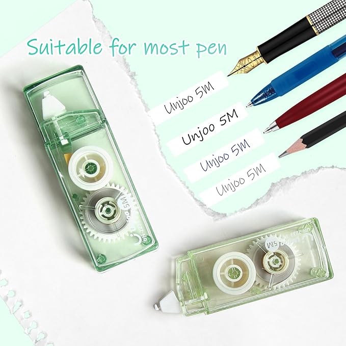Unjoo Mini White Correction Tape Set | Aesthetic Cute Correction Tape, - Image 5