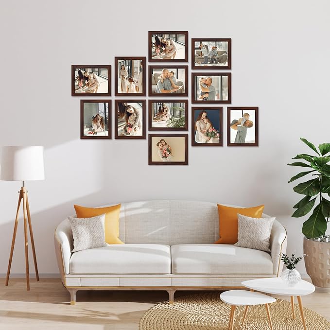 Giftgarden 6x8 Picture Frame Brown 6 x 8 Photo Frames Bulk - Image 4