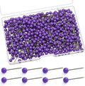 WILLBOND 500 Pack Map Push Pins Map Tacks Small Round Head Push Pins Thumb Tacks by Willbond+Technology+Limited
