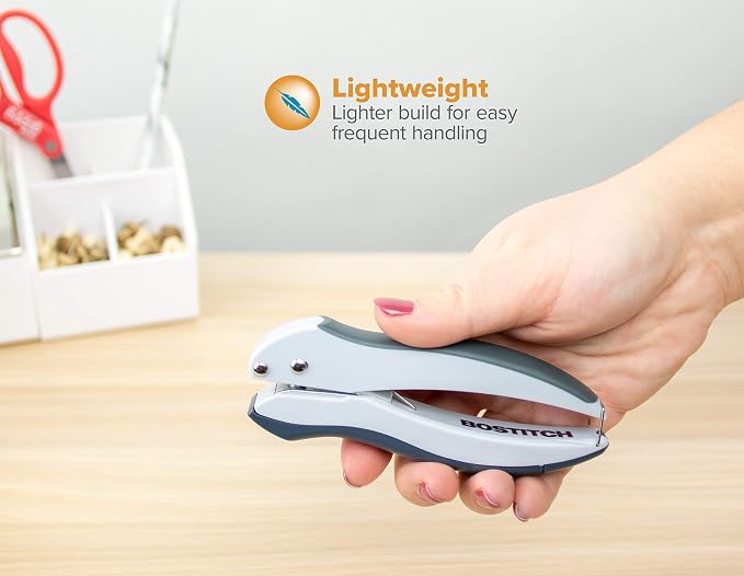 Bostitch Office EZ Squeeze One-Hole Punch, 10 Sheet Capacity, Lightweight - Image 3