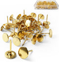 100pcs Heavy-Duty Gold Thumb Tacks, Long Needlepoint Tacks & Gold Push Pins by Unknown