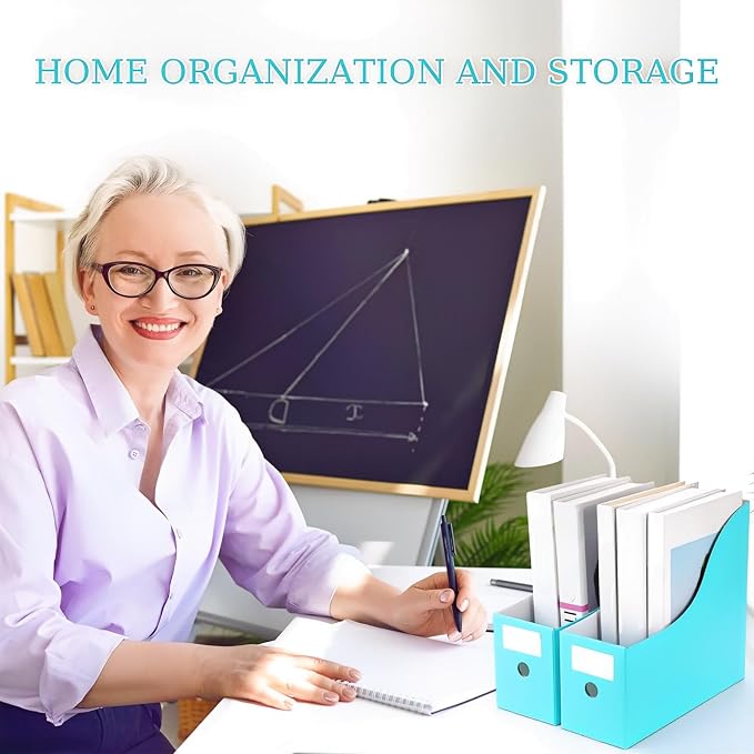 Geyee 50 Pcs Cardboard Magazine Holder Magazine File Holder Magazine Storage - Image 4