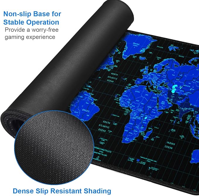 Gaming Mouse Pad, 31.5x15.7 inch Large Extended Computer Keyboard Mouse Mat - Image 4