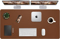 Leather Desk Pad Protector, Mouse Pad, Office Desk Mat, Non-Slip PU Leather by AFIING