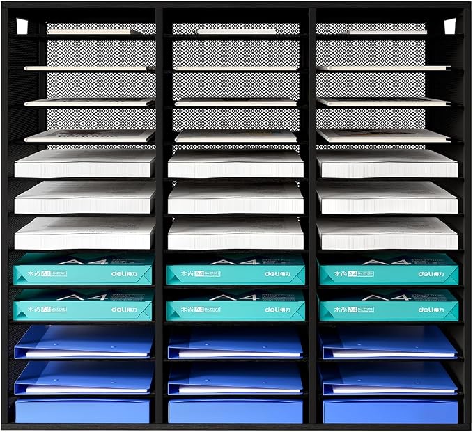 Mail Sorter Adjustable Countertop Mail Holder, Heavy Duty Literature Organizer - Image 2