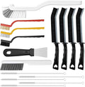 15pcs Crevice Cleaning Brush, Hard Bristle Scrub Brushes Tools, Window and by AONEZ