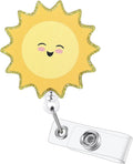 Funny Sunshine Nurse Badge Reel, Cute Happy Sun Retractable ID Badge Holder by Unknown