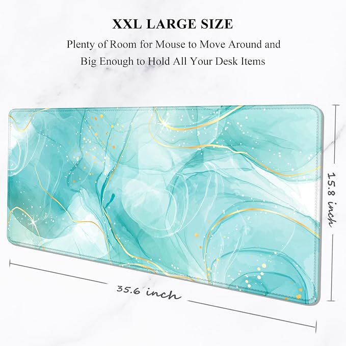 Auhoahsil Desk Mouse Pad, Large Gaming Mousepad, XXL Desk Pad, Extended Long - Image 2