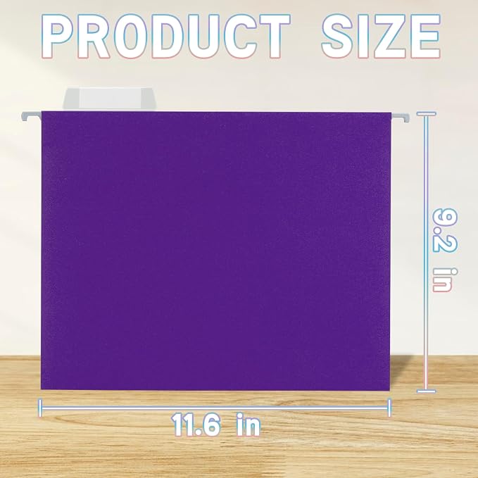 25 Packs Hanging File Folders - Image 2