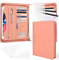 3-Ring Padfolio Portfolio Binder Organizer, PU Leather Folder Binder Business by Sbrinnaliao