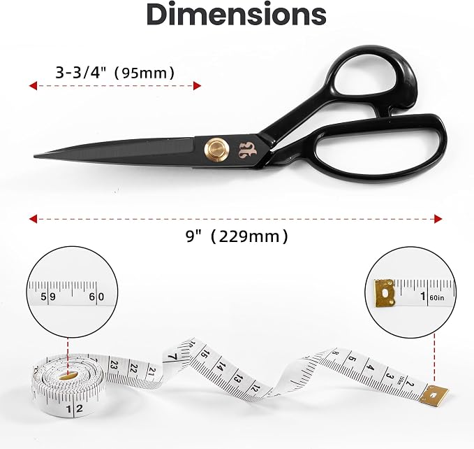 Professional Tailor Scissors 9 Inch - Image 2